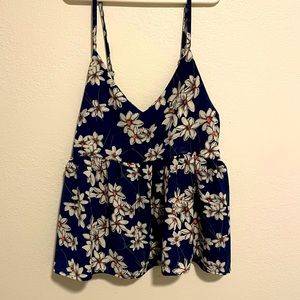 Floral summer tank top